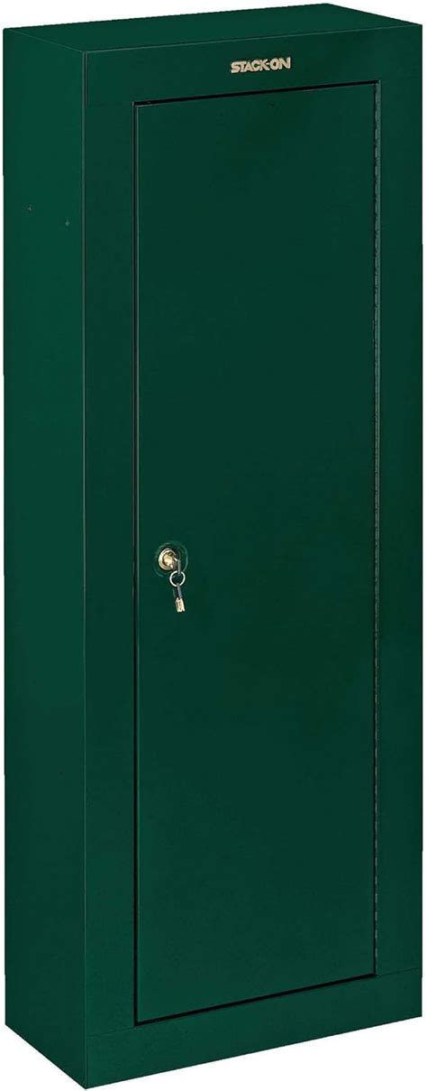 stack on gcg 908 steel 8 gun security cabinet green|stack on firearm storage cabinet.